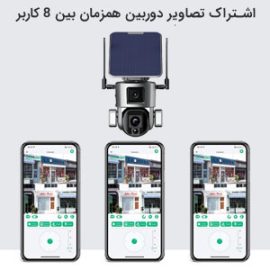 دوربین مداربسته دو لنز خورشیدی اسپیددام مدل Sky Tower IP66