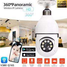 دوربین مداربسته لامپی چرخشی v380 pro